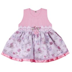 Vestido de Bebê Mia Floral Rosa Vestido de Bebê Mia Floral Rosa