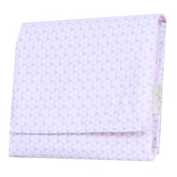 Trocador Portátil Triângulo Cinza e Rosa com Bolso Trocador Portátil Triângulo Cinza e Rosa com Bolso