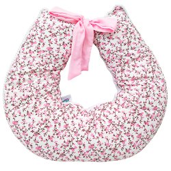 Almofada Amamentação Minha Bebê Floral Rosa Almofada Amamentação Minha Bebê Floral Rosa