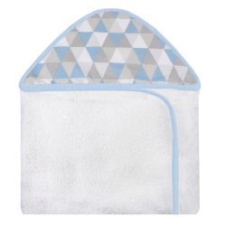 Toalha de Banho Losango Azul com Capuz Toalha de Banho Losango Azul com Capuz