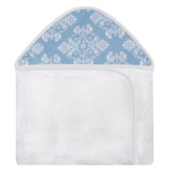 Toalha de Banho Provençal Azul com Capuz Toalha de Banho Provençal Azul com Capuz
