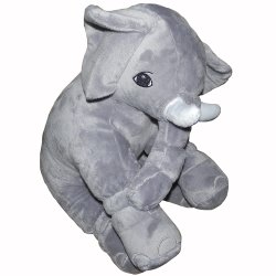Travesseiro Elefante Cinza Soft Travesseiro Elefante Cinza Soft