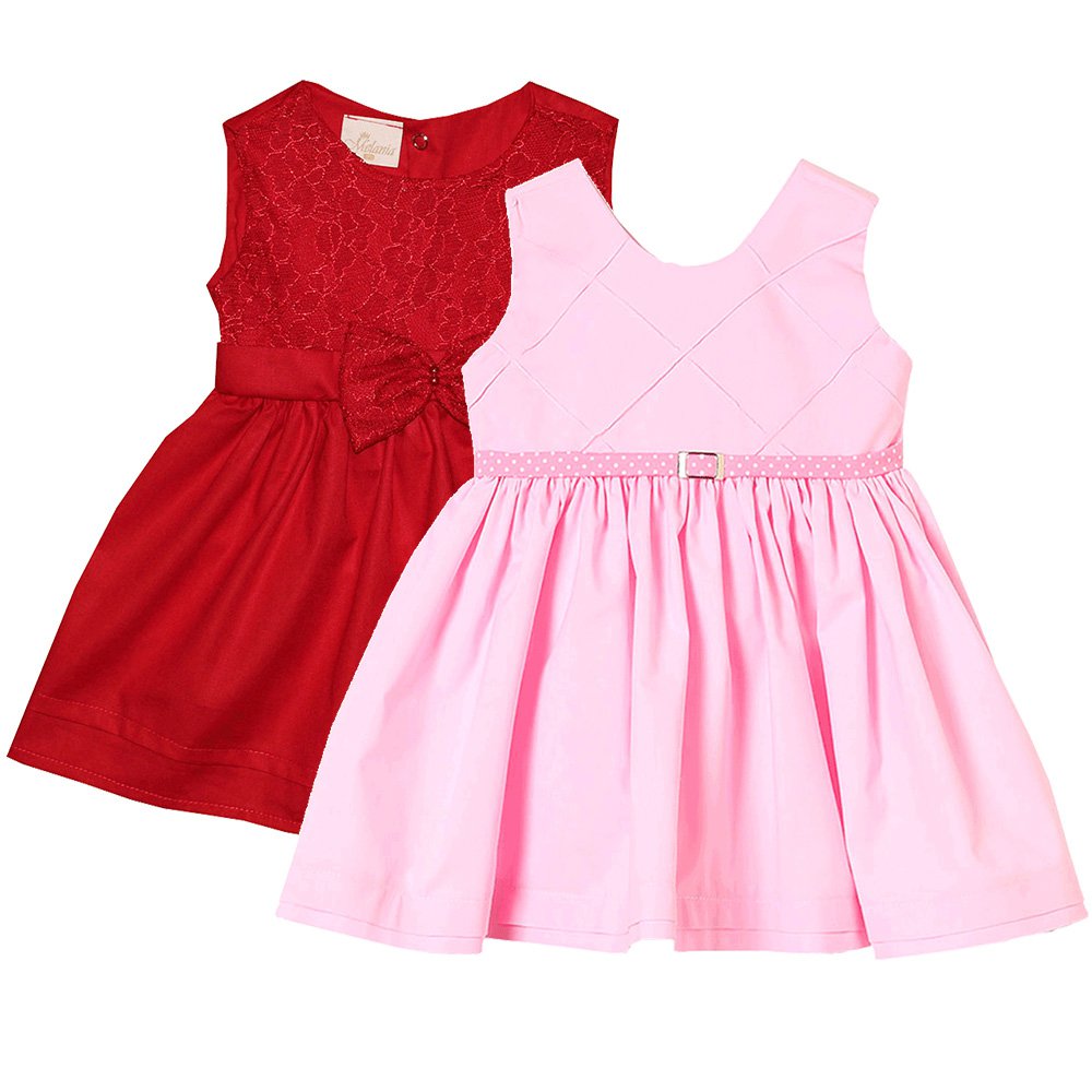 vestido de bebe rosa