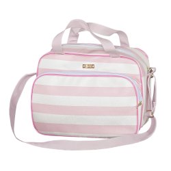 Bolsa Maternidade Listrada Rosa M Bolsa Maternidade Listrada Rosa M