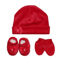 Luvinhas, Pantufas e Touca Lacinho Vermelho Plush Luvinhas, Pantufas e Touca Lacinho Vermelho Plush