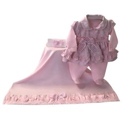 Saída de Maternidade Amora Rosa 4 Peças Saída de Maternidade Amora Rosa 4 Peças