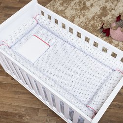 Kit Berço Rolinho Lhama Triângulo Rosa 7 Peças Kit Berço Rolinho Lhama Triângulo Rosa 7 Peças
