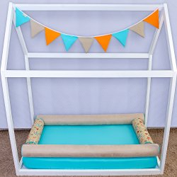 Kit Para Mini Cama Montessoriano Indiozinhos 7 Peças Kit Para Mini Cama Montessoriano Indiozinhos 7 Peças