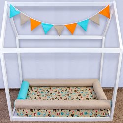 Kit Para Mini Cama Montessoriano Floresta 7 Peças Kit Para Mini Cama Montessoriano Floresta 7 Peças