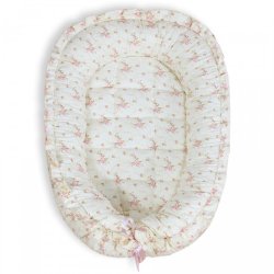 Ninho para Bebê Nervura Floral Rosa Ninho para Bebê Nervura Floral Rosa