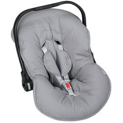 Capa Bebê Conforto Cinza 3 Peças Capa Bebê Conforto Cinza 3 Peças