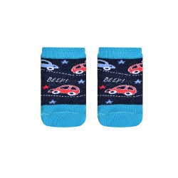 Meia para Bebê Carros azul Meia para Bebê Carros azul