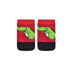 Meia para Bebê Dinossauro Vermelho Meia para Bebê Dinossauro Vermelho