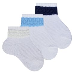 Kit de Meias para Bebê Basic Star 3 Pares Kit de Meias para Bebê Basic Star 3 Pares