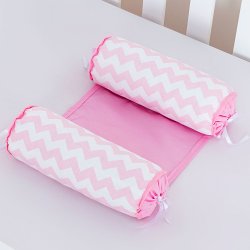 Rolinho Segura Bebê Dolly Chevron Rosa Rolinho Segura Bebê Dolly Chevron Rosa