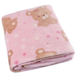 Cobertor de Bebê Ursinho Rosa Cobertor de Bebê Ursinho Rosa