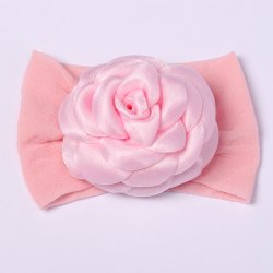 Faixa de Cabelo para Bebê Flor Rosa Faixa de Cabelo para Bebê Flor Rosa