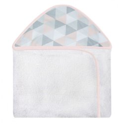 Toalha de Banho Losango Rosa com Capuz Toalha de Banho Losango Rosa com Capuz