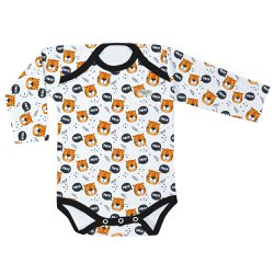 Body de Bebê Manga Longa Tigre Body de Bebê Manga Longa Tigre