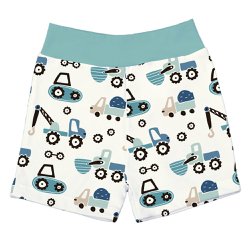 Short de Bebê Transporte Verde Malha Short de Bebê Transporte Verde Malha