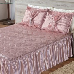 Colcha Casal Carol Rose 5 Pecas Essencial Enxovais