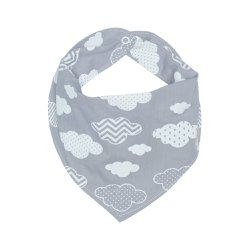 Babador Bandana Nuvem Cinza Babador Bandana Nuvem Cinza