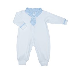 Macacão Longo de Bebê Meu Reizinho Branco de Plush Macacão Longo de Bebê Meu Reizinho Branco de Plush