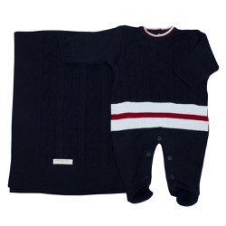 Saída de Maternidade Sport Tricot Marinho 2 Peças Saída de Maternidade Sport Tricot Marinho 2 Peças