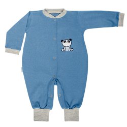 Macacão Manga Longa Panda Jeans Macacão Manga Longa Panda Jeans