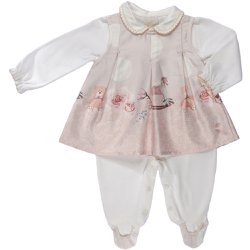 Macacão Longo para Bebê Bata em Suedine Macacão Longo para Bebê Bata em Suedine