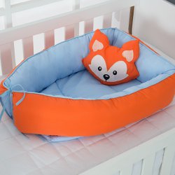 Ninho para Bebê Raposa Azul com Laranja 2 Peças Ninho para Bebê Raposa Azul com Laranja 2 Peças