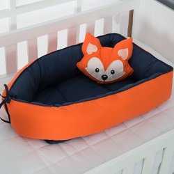 Ninho para Bebê Raposa Marinho com Laranja 2 Peças Ninho para Bebê Raposa Marinho com Laranja 2 Peças
