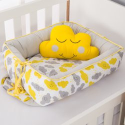 Ninho para Bebê Nuvenzinha Amarelo 2 Peças Ninho para Bebê Nuvenzinha Amarelo 2 Peças