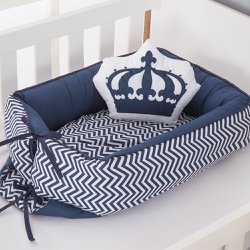 Ninho para Bebê Imperial Marinho 2 Peças Ninho para Bebê Imperial Marinho 2 Peças