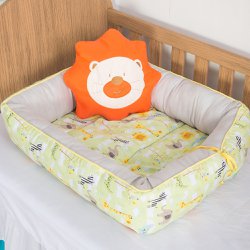 Ninho para Bebê Savana Cinza 2 Peças Ninho para Bebê Savana Cinza 2 Peças