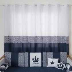 Cortina para Quarto de Bebê Imperial Marinho Cortina para Quarto de Bebê Imperial Marinho