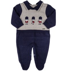 Macacão Longo para Bebê em Tricot Macacão Longo para Bebê em Tricot