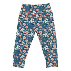 Mijão de Bebê Flower Malha Cós Alto Mijão de Bebê Flower Malha Cós Alto