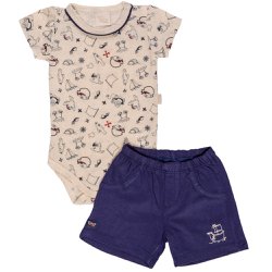 Conjunto de Bebê Body Curto e Short Malha Pirata Conjunto de Bebê Body Curto e Short Malha Pirata