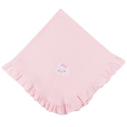 Manta de Bebê Nuvem Rosa Malha Manta de Bebê Nuvem Rosa Malha