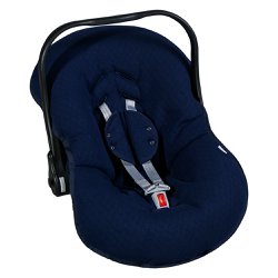 Capa de Bebê Conforto Matelado Azul Marinho 3 Peças Capa de Bebê Conforto Matelado Azul Marinho 3 Peças