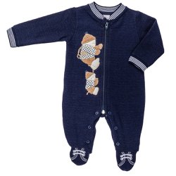 Macacão Longo para Bebê Urso Marinho Macacão Longo para Bebê Urso Marinho