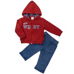 Conjunto Infantil Jaqueta Xadrez Vermelha e Calça Conjunto Infantil Jaqueta Xadrez Vermelha e Calça