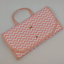 Trocador Portátil Pratic Chevron Rosê Trocador Portátil Pratic Chevron Rosê