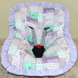 Capa de Bebê Conforto Patchwork Lilás Capa de Bebê Conforto Patchwork Lilás
