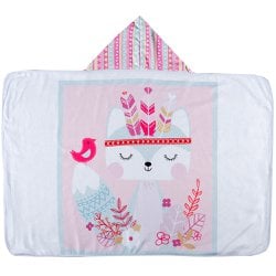 Toalha de Banho Silkada Índia Rosa com Capuz Toalha de Banho Silkada Índia Rosa com Capuz