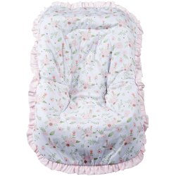 Capa de Bebê Conforto Ísis Floral Rosa Capa de Bebê Conforto Ísis Floral Rosa