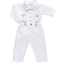 Conjunto de Bebê Camisa e Calça Suspensório Conjunto de Bebê Camisa e Calça Suspensório