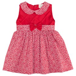 Vestido de Bebê Bela Florzinha Vermelho Vestido de Bebê Bela Florzinha Vermelho