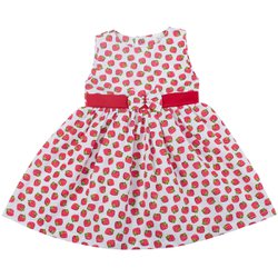 Vestido de Bebê Moranguinho Vermelho Vestido de Bebê Moranguinho Vermelho